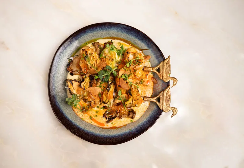CHARRED SHAWARMA FLATBREAD